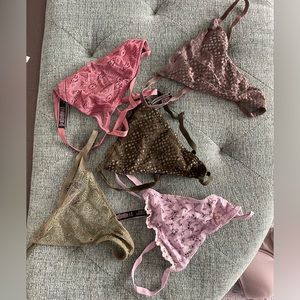 Victoria secret G string thongs. Size large